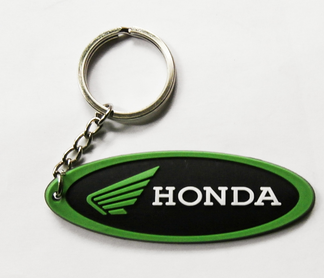 Honda motor kulcstartó zöld