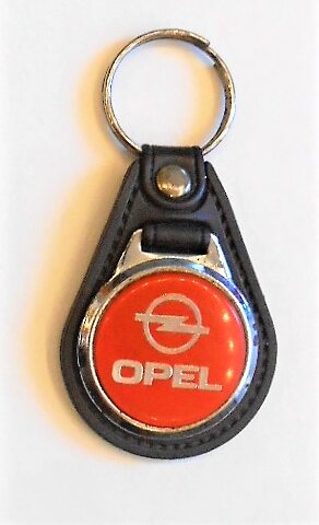 Opel kulcstartó piros vintage
