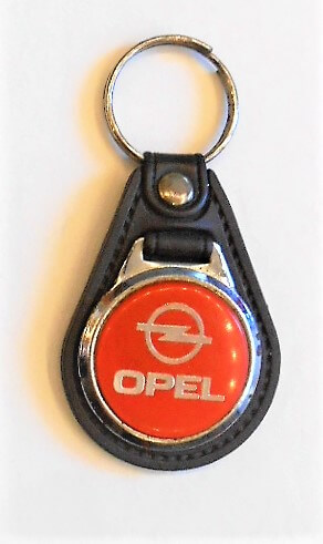 Opel kulcstartó piros vintage